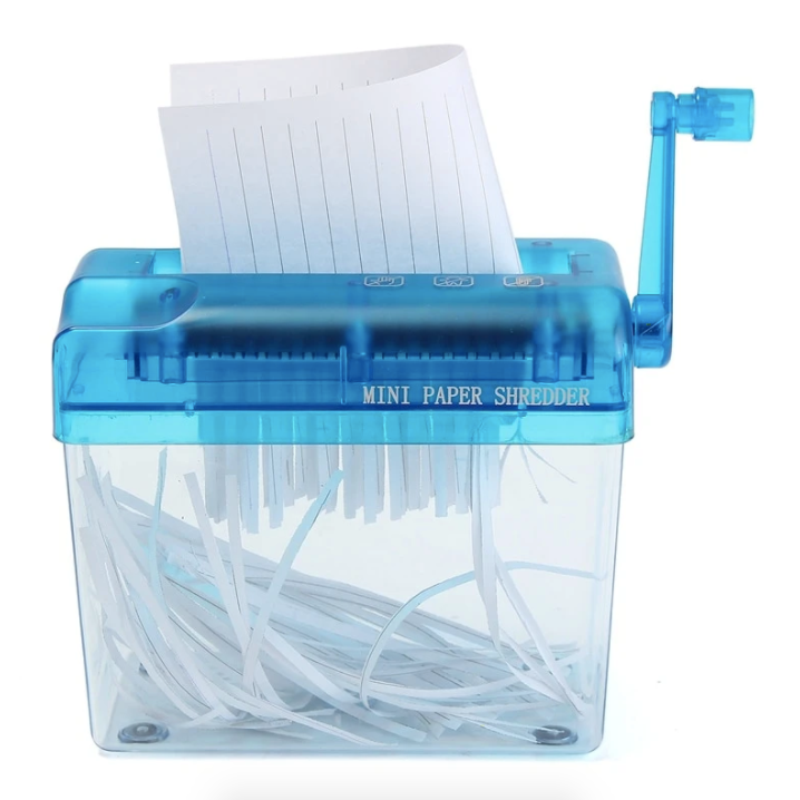 Shredsy™ Portable Hand Paper Shredder